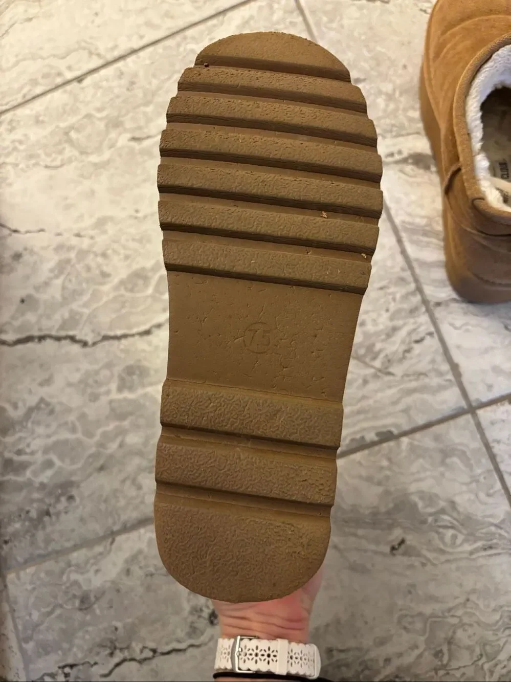 Project Cloud 100% Genuine Suede Leather platform Ankle Boots, Sz 7.5 $75